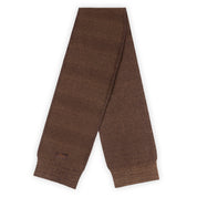 Dime Wave Knit Scarf - Brown