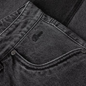 Dime Baggy Denim Pants - Knowtomatic Black