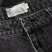 Dime Baggy Denim Pants - Knowtomatic Black