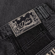 Dime Baggy Denim Pants - Knowtomatic Black