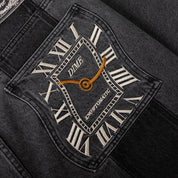 Dime Baggy Denim Pants - Knowtomatic Black