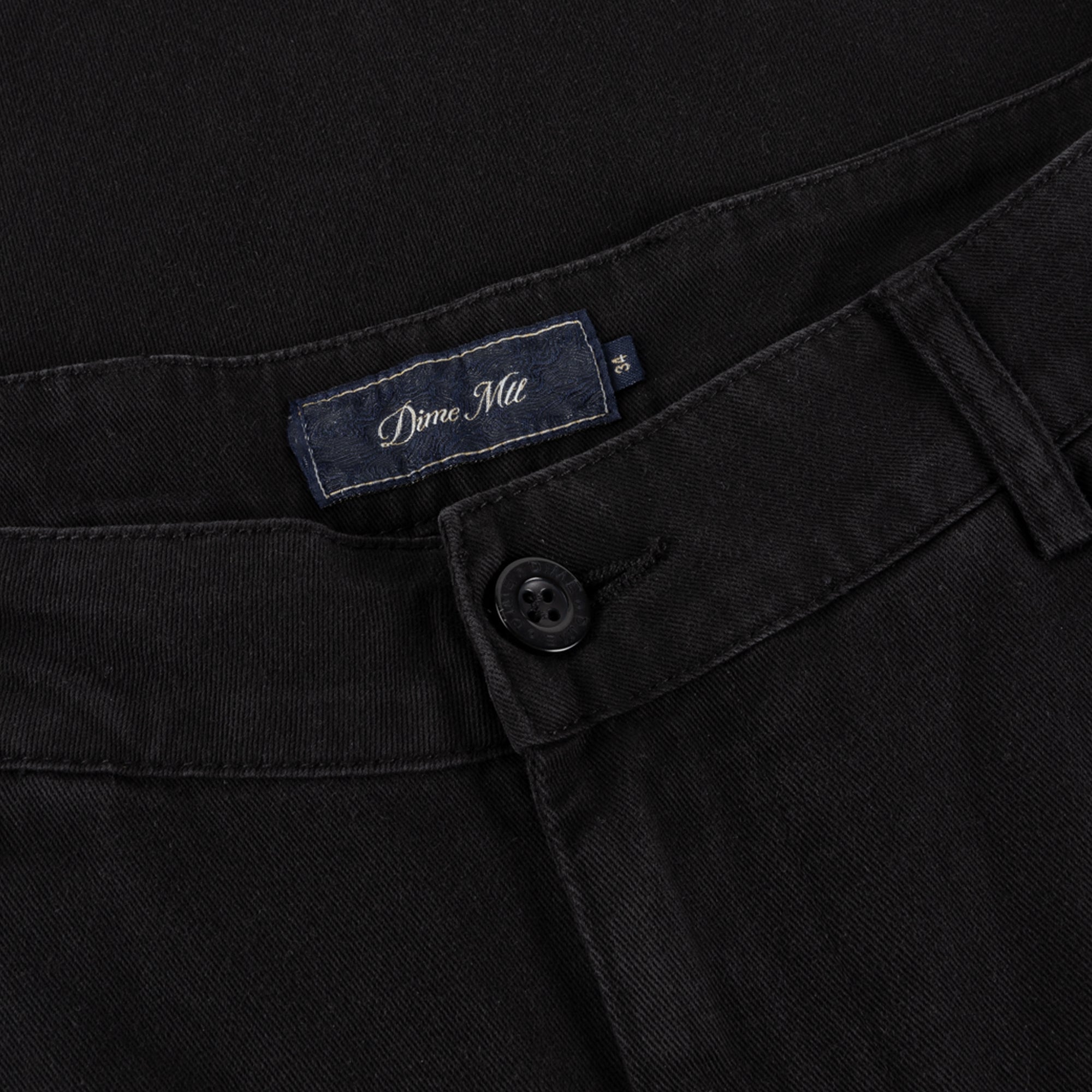 Dime Baggy Chino Pants - Black