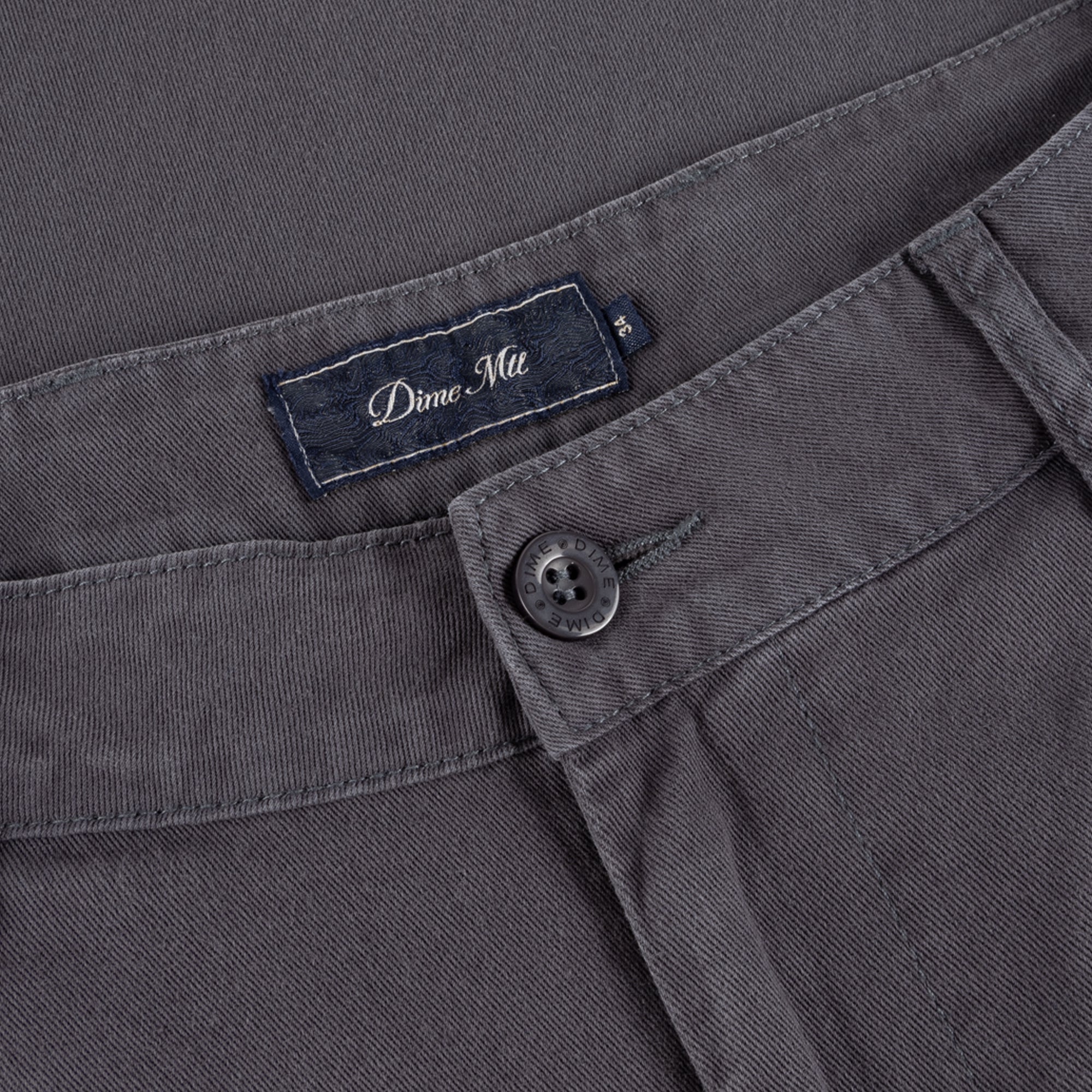 Dime Baggy Chino Pants - Charcoal