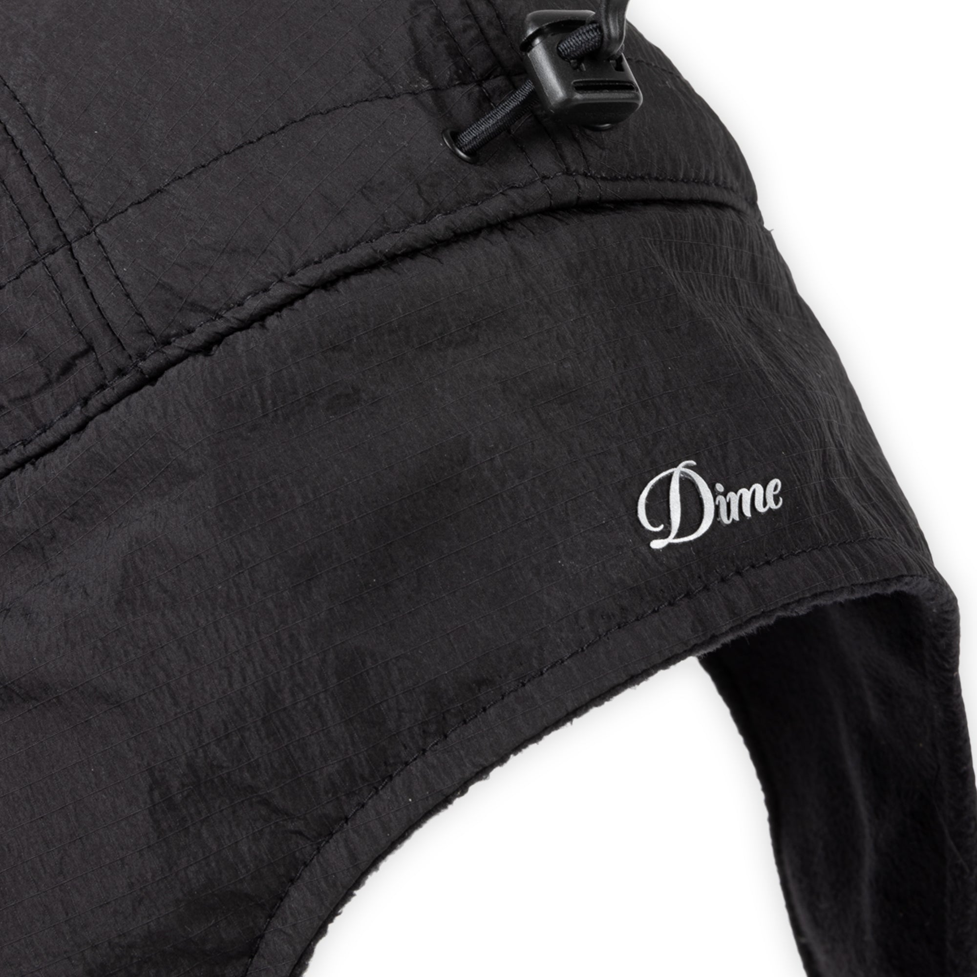 Dime Cursive Earflap Cap - Black – Pass~Port