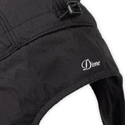 Dime Cursive Earflap Cap - Black