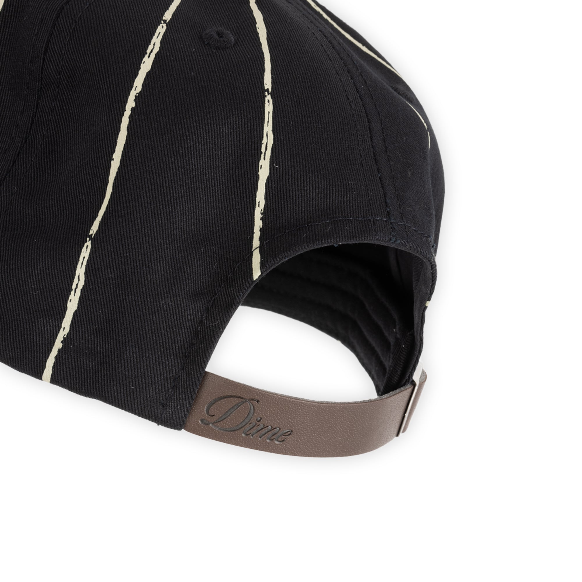 Dime Pinstriped Worker Cap - Black