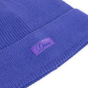 Dime Cursive Rib Beanie - Purple