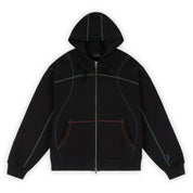 Dime Court Zip Hoodie - Black