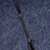 Dime Mohair Double Zip Knit - Midnight Blue