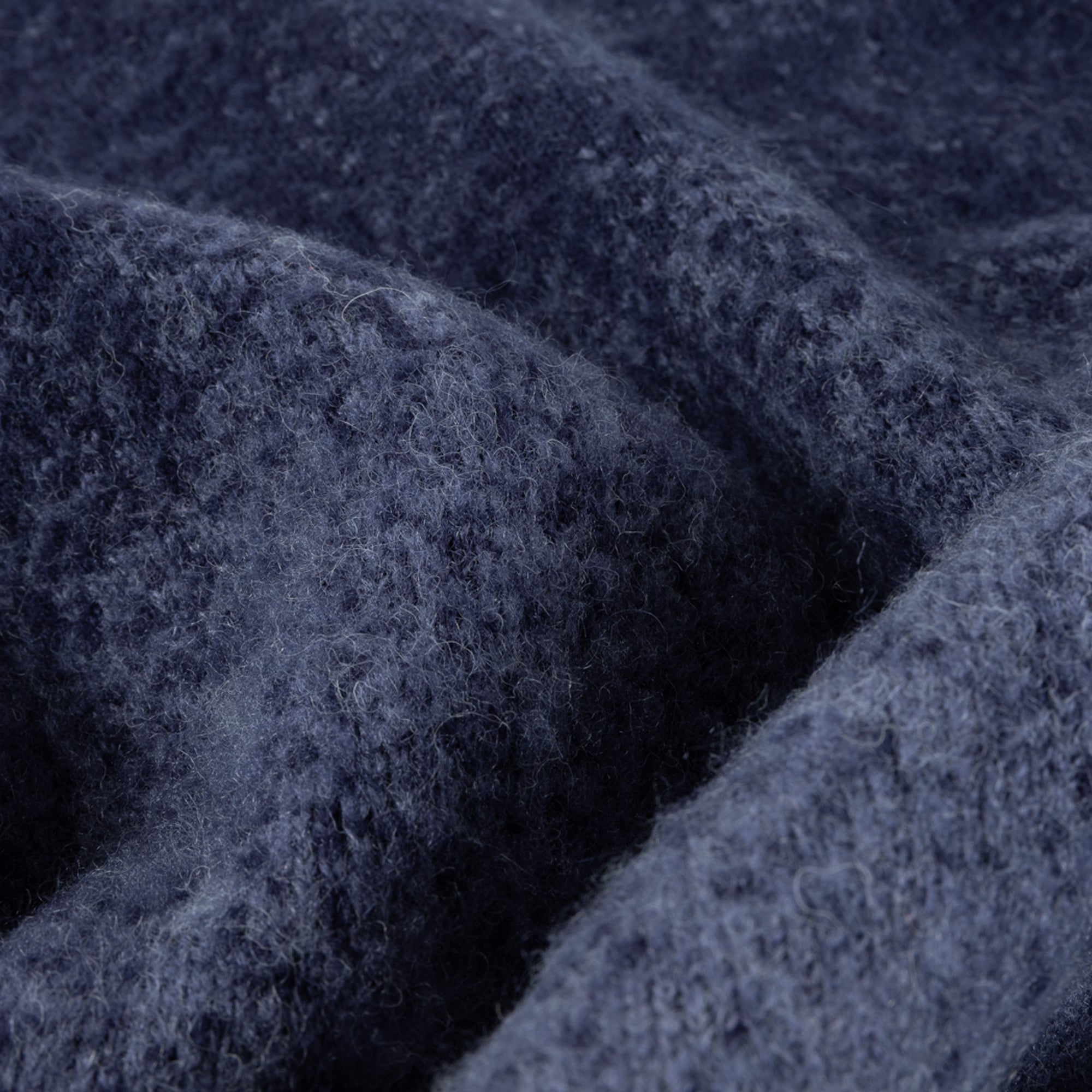 Dime Mohair Double Zip Knit - Midnight Blue