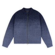 Dime Mohair Double Zip Knit - Midnight Blue