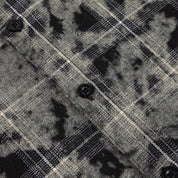 Dime Plaid Flannel Shirt - Bleached Black
