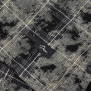 Dime Plaid Flannel Shirt - Bleached Black