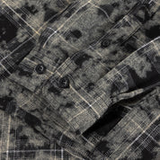 Dime Plaid Flannel Shirt - Bleached Black