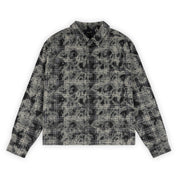 Dime Plaid Flannel Shirt - Bleached Black