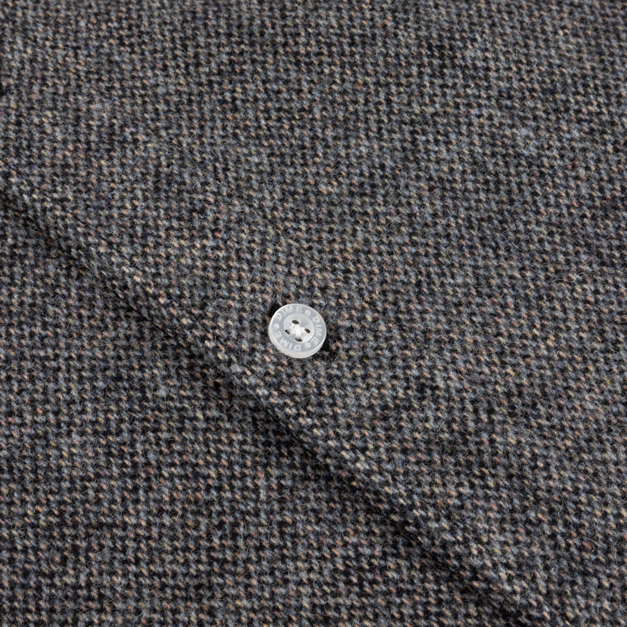 Dime Wool Overshirt - Silver