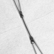 Dime Cursive Small Logo Zip Hoodie - Ash