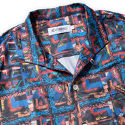 Evisen Julien Open S/S Shirt - Blue / Orange