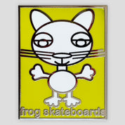 Frog Skateboards Yellow Cat Pin