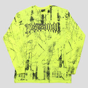 Personal Joint Grave Camo Long Sleeve T Shirt - Neon Yellow / Black