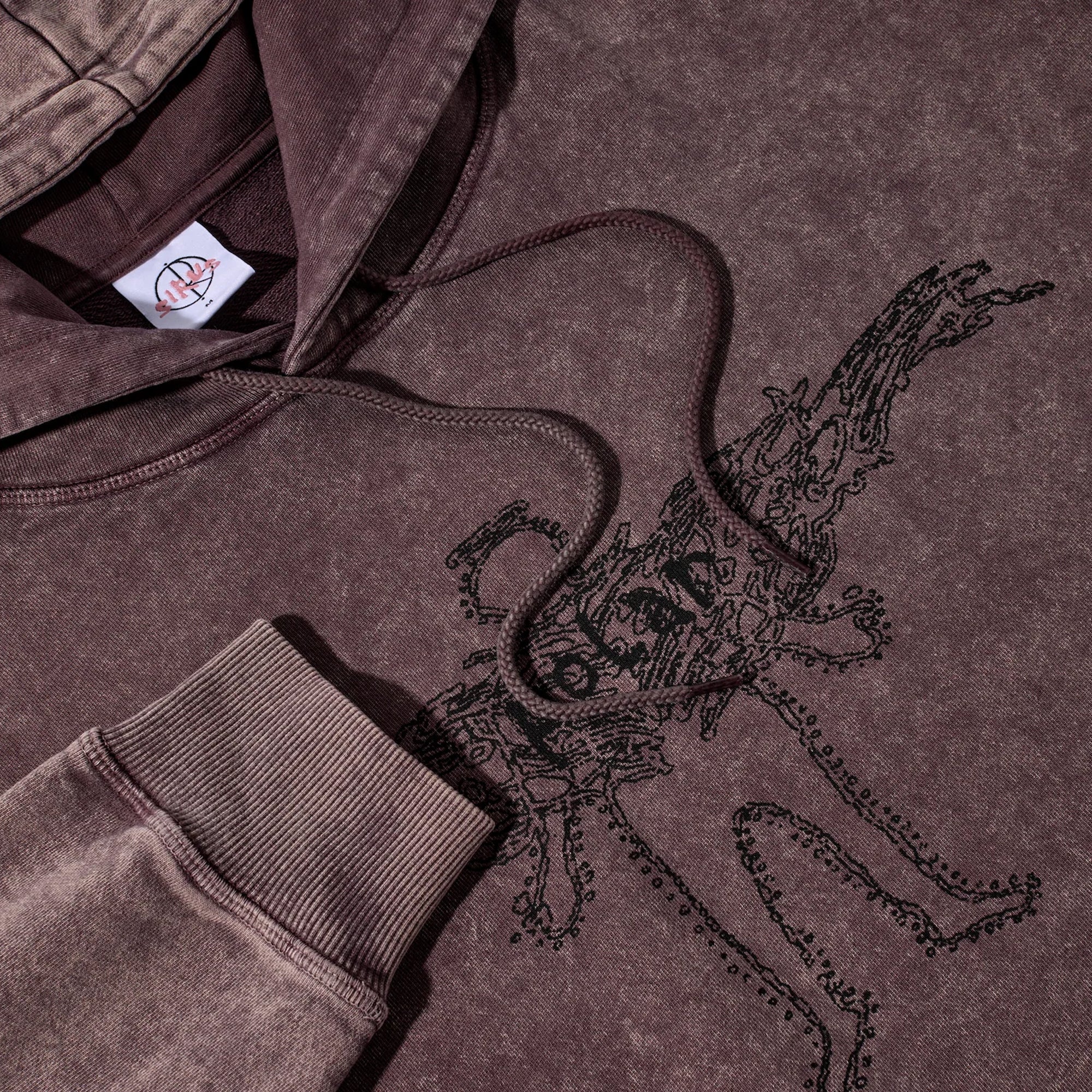 Polar Skate Co. Acid Frank Soul Hoodie - Bordeaux