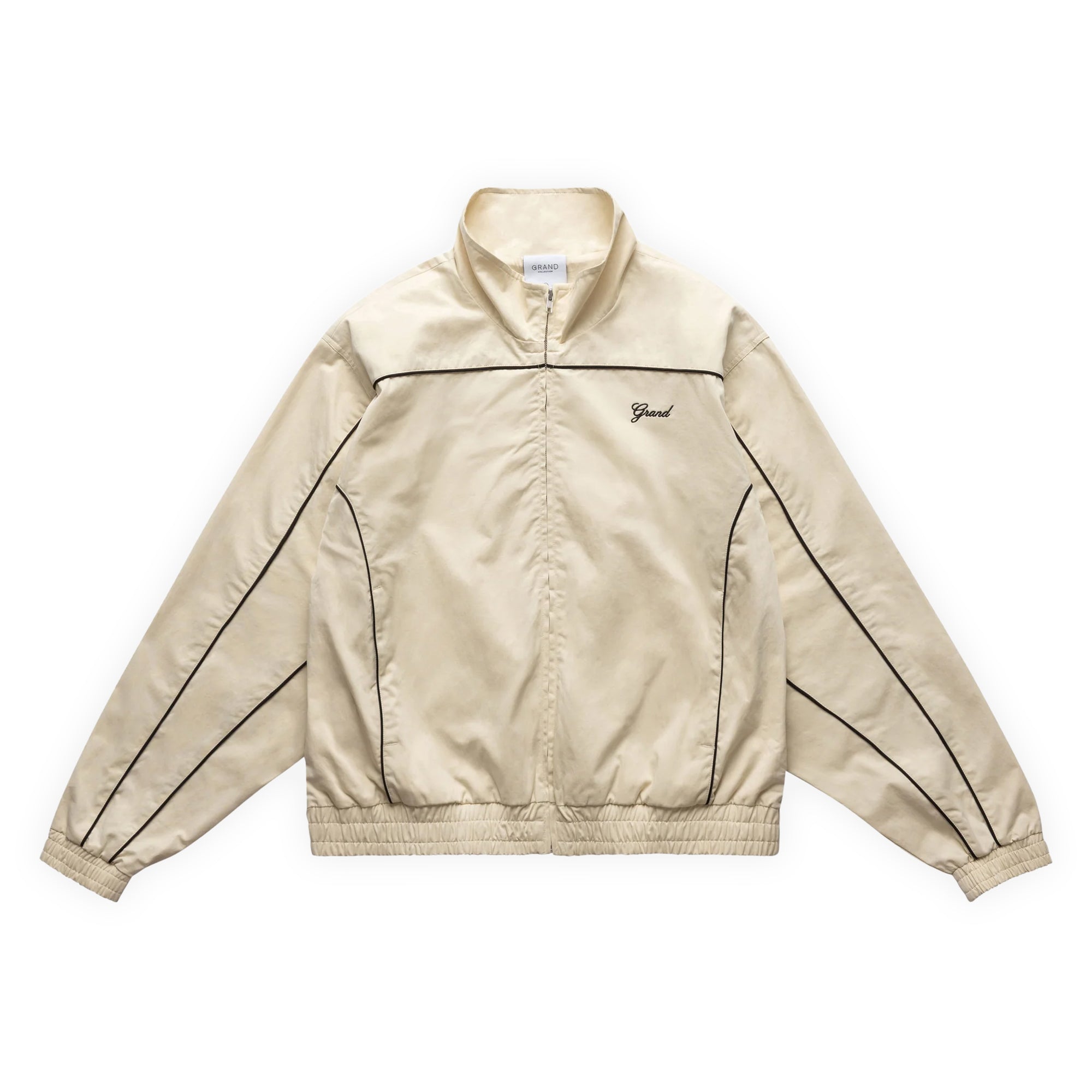 Grand Collection Harrington Jacket With Piping - Cream – Pass~Port