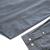 Grand Collection Blair Striped Poplin Shirt - Navy