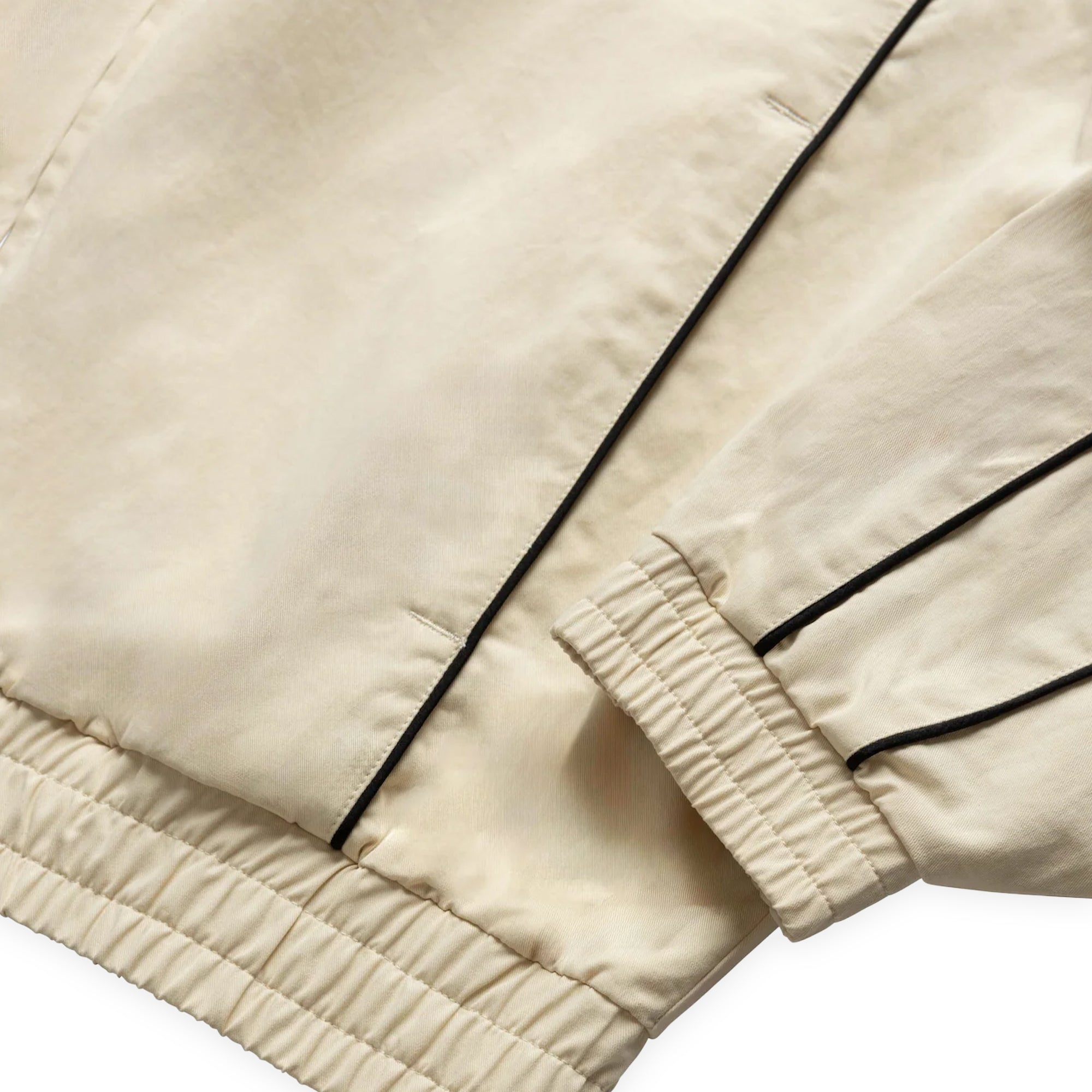 Grand Collection Harrington Jacket With Piping - Cream