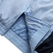 Grand Collection Cotton / Nylon Track Jacket - Powder Blue / Navy