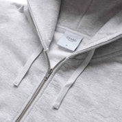 Grand Collection Zip Up Script Sweatshirt - Ash Grey