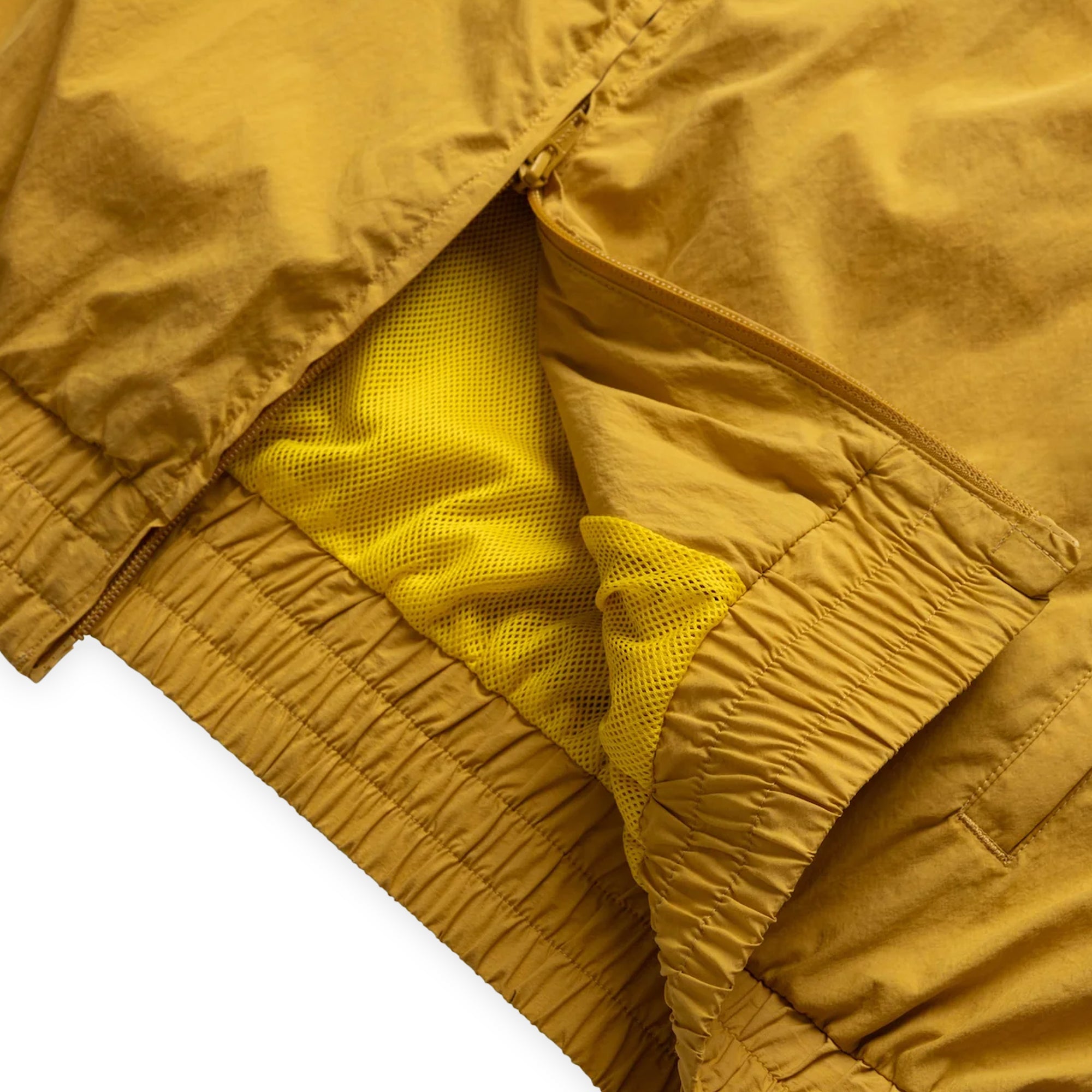 Grand Collection Cotton / Nylon Track Jacket - Deep Yellow