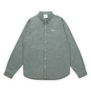 Grand Collection Blair Striped Poplin Shirt - Forest