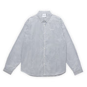 Grand Collection Blair Striped Poplin Shirt - White