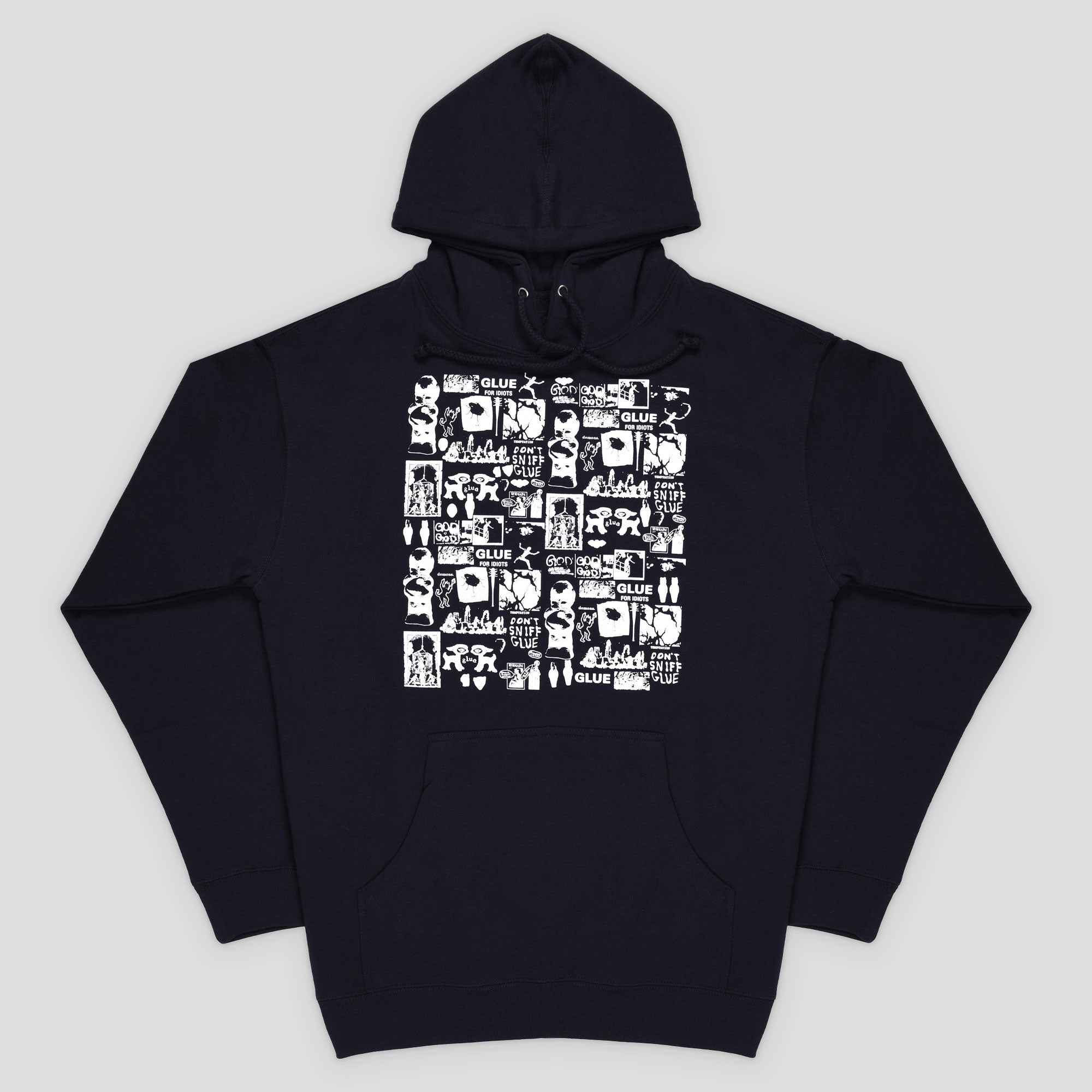 Glue Skateboards Pinned Hoodie - Navy