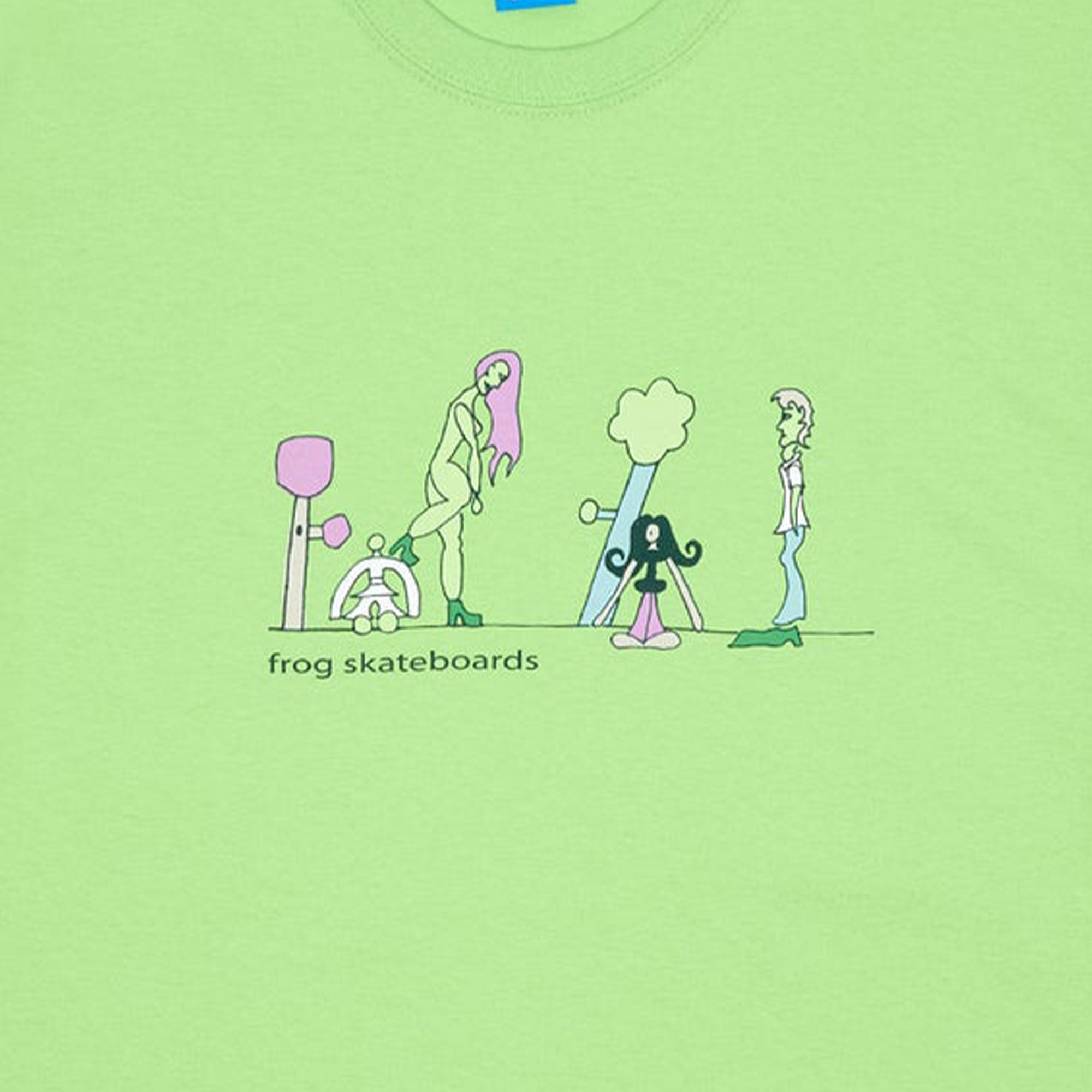 Frog Skateboards Tee Memories 1000 - Lime