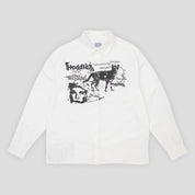 Hoddle A Sane Reaction Oxford Shirt - White