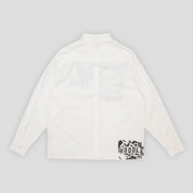 Hoddle A Sane Reaction Oxford Shirt - White