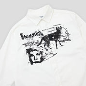 Hoddle A Sane Reaction Oxford Shirt - White