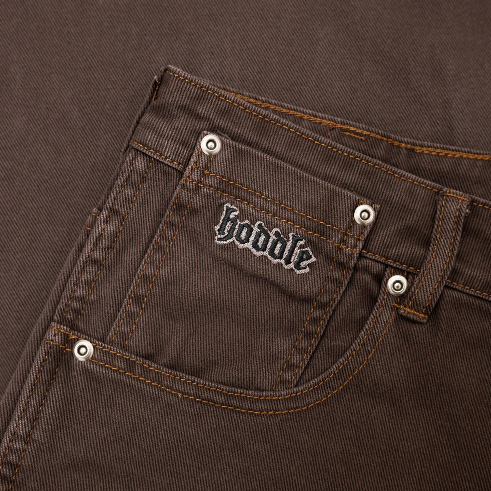 Hoddle Ranger Jean - Brown Contrast Stitch