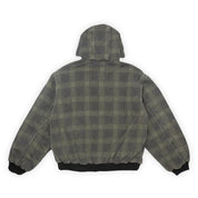Hoddle Hooded Quilted Denim Jacket - Plaid