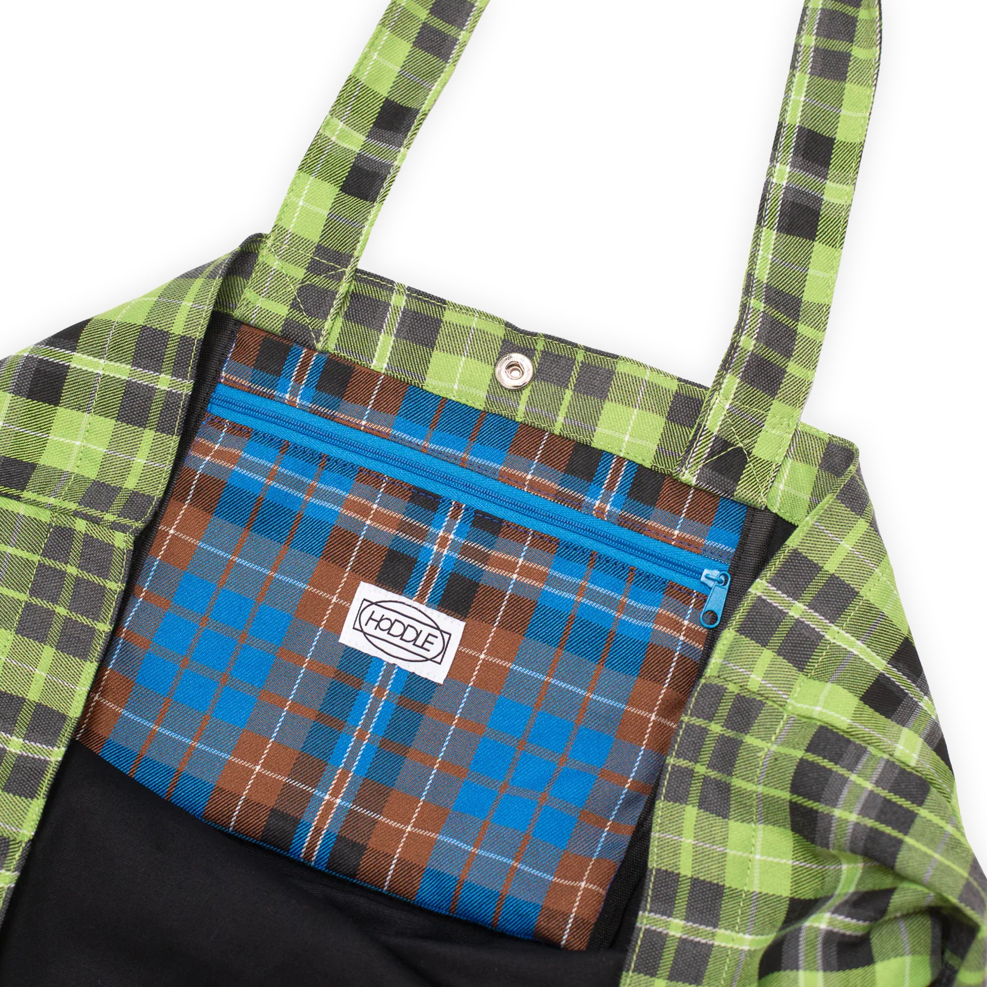 Hoddle Butterfly Code Tote - Plaid