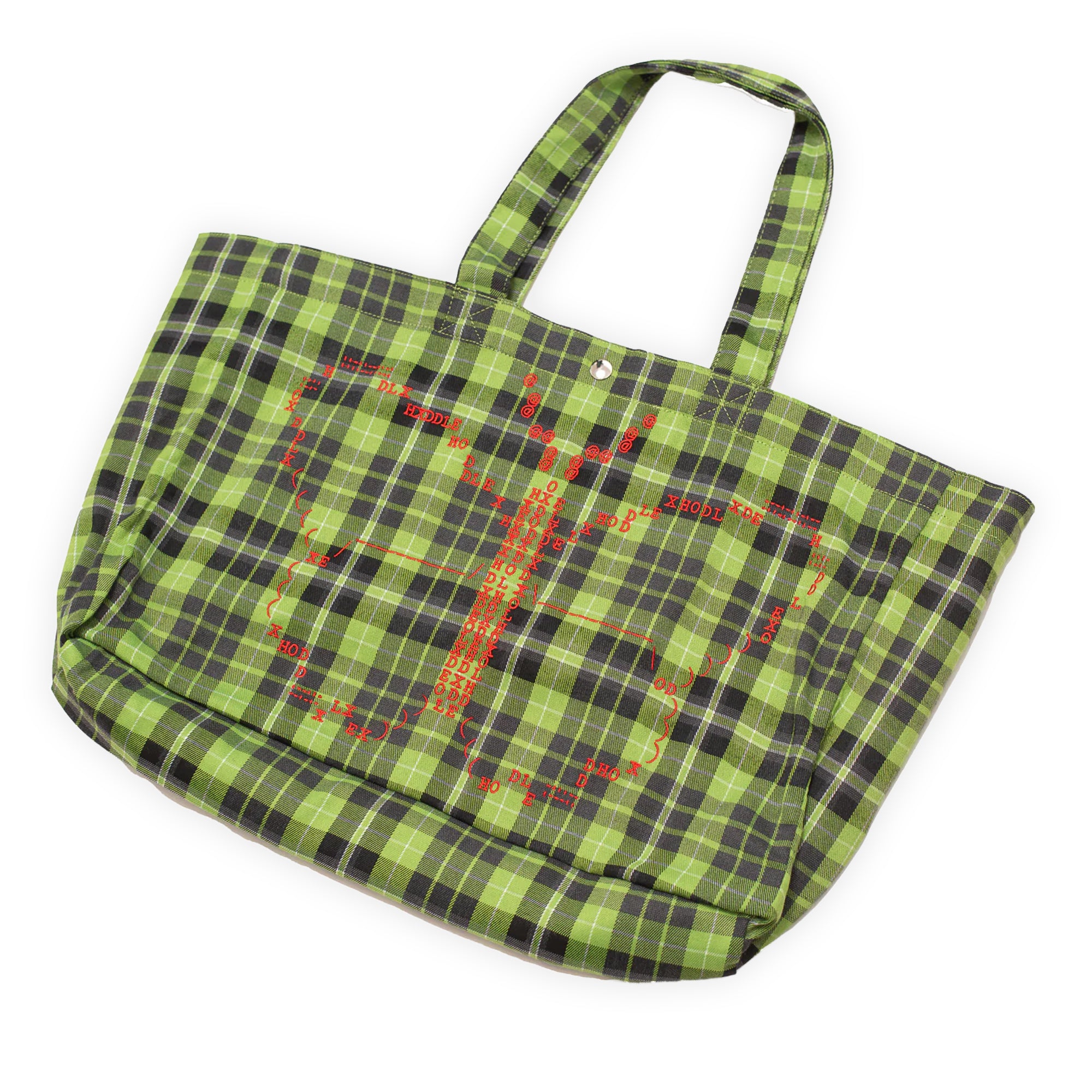 Hoddle Butterfly Code Tote - Plaid