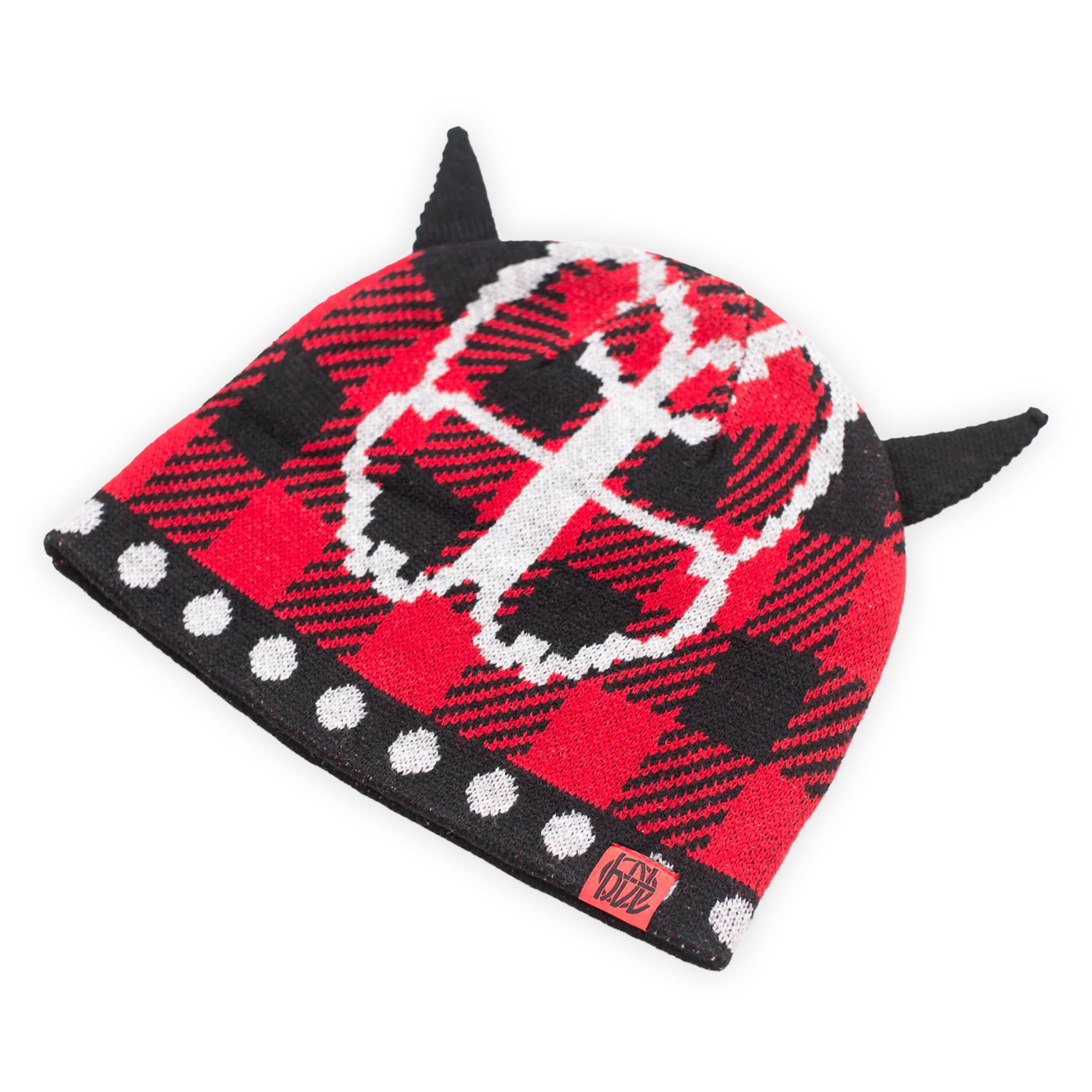 Hoddle Butterfly Horn Beanie - Red