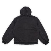 Hoddle Hooded Quilted Denim Jacket - Black