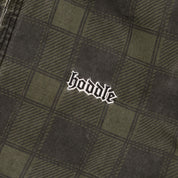 Hoddle Hooded Quilted Denim Jacket - Plaid