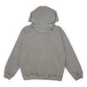 Hoddle Monogram Zip Hood - Washed Grey