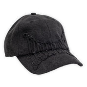 Hoddle Denim Applique Cap - Black