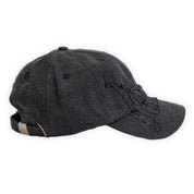 Hoddle Denim Applique Cap - Black