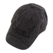 Hoddle Denim Applique Cap - Black