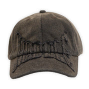 Hoddle Denim Applique Cap - Brown